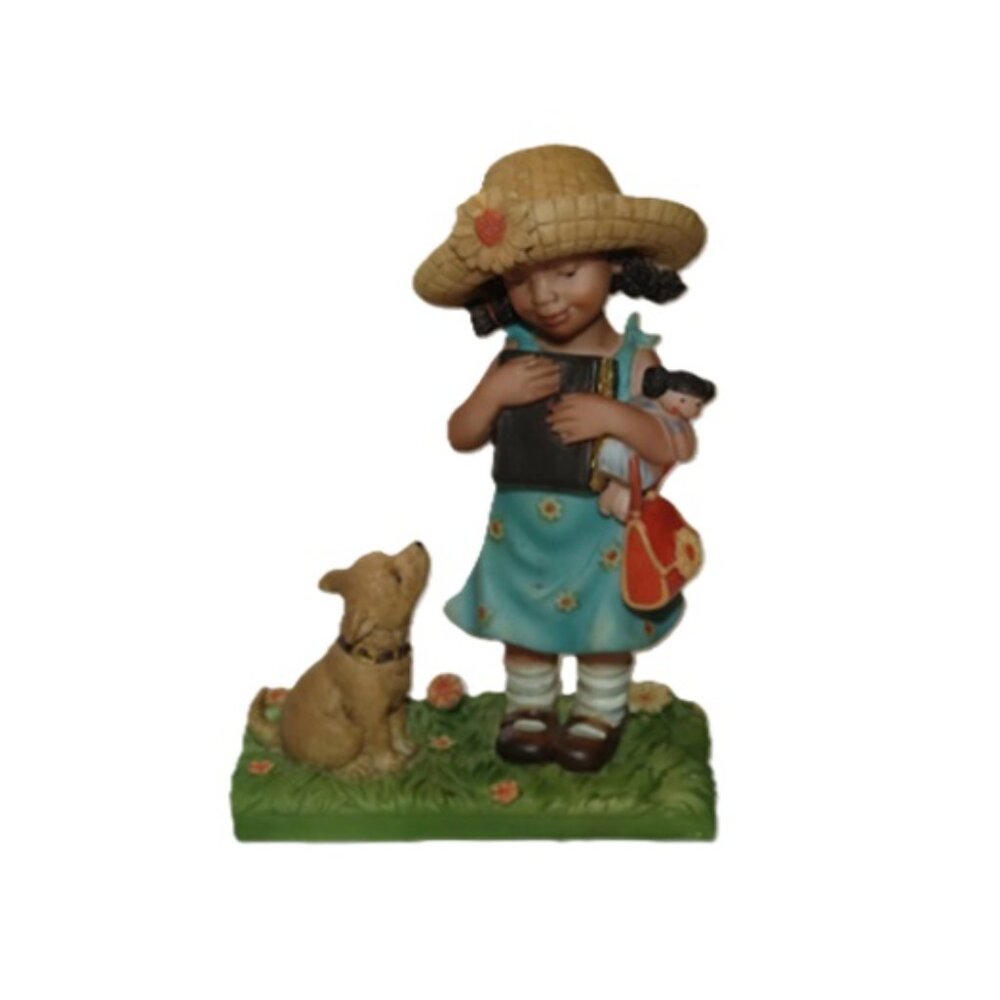 CloudWorks Sweet Memories 5 1/2" tall Ebony Girl with Bible 50031